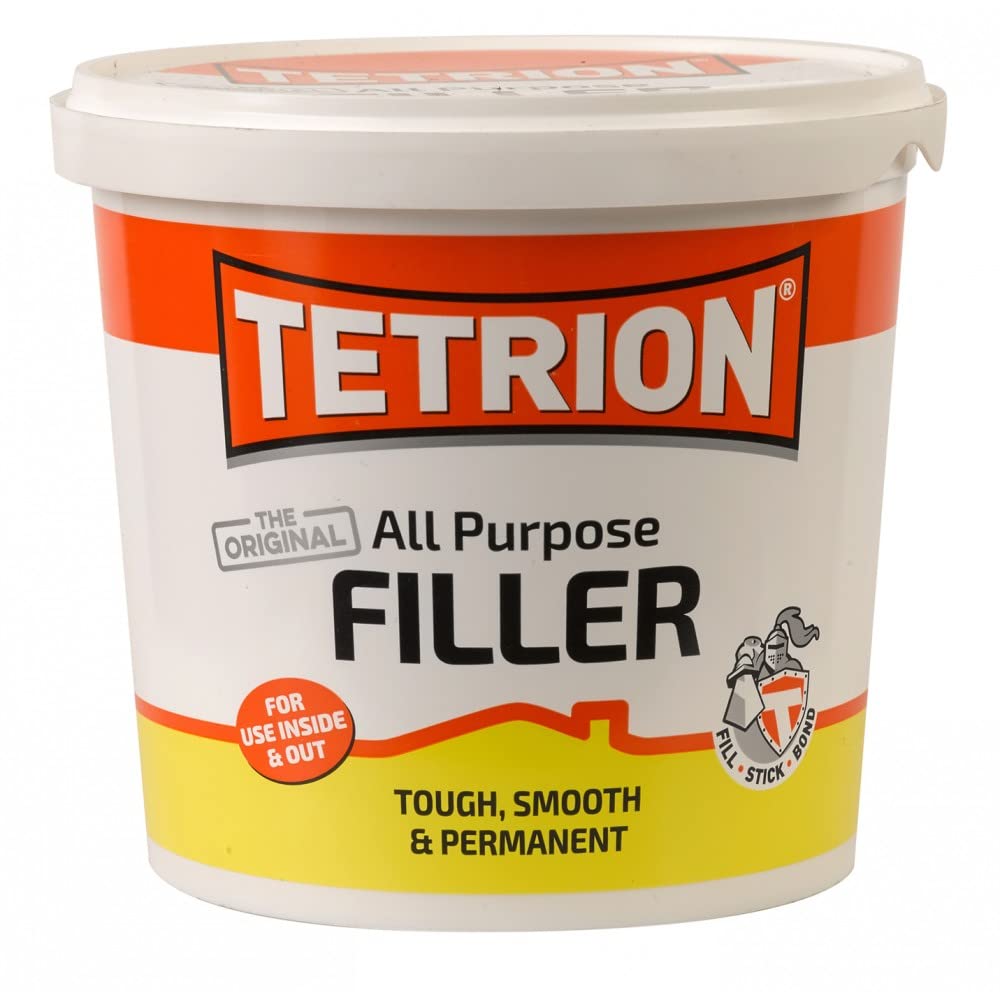 Tetrion Allzweck-Spachtel Original - Flexibler Holzkitt und Putz-Spachtelmasse, wasserdichte Füllung 2 kg von Tetrion