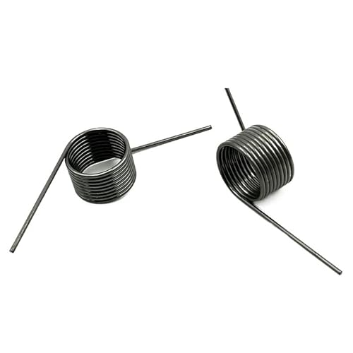 10 Stück Feder V-förmiger Federdraht, Durchmesser 1,2 mm, Rückholfeder, Haarnadeln, 120 Grad, 3/6/9 Spulen, Mini-Spiralfeder(3.6mm3 laps,7mm-120 degrees) von Teweakt