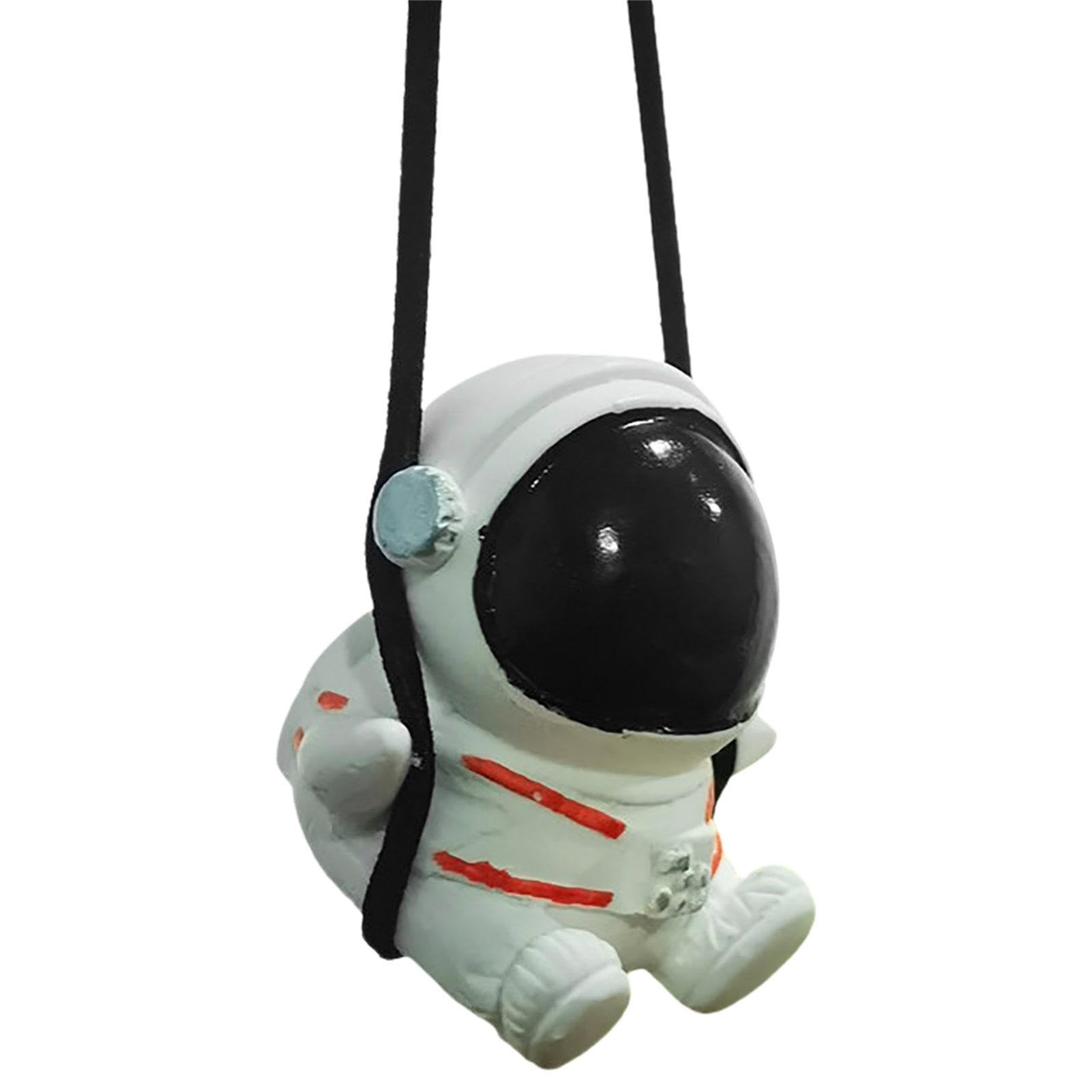 Astronaut Hängedeko,Autoverzierungen für Rückspiegel | Swing Astronaut Shaped Auto Anhänger Cartoon Auto Rückspiegel hängende Ornamente von Tewzafiya