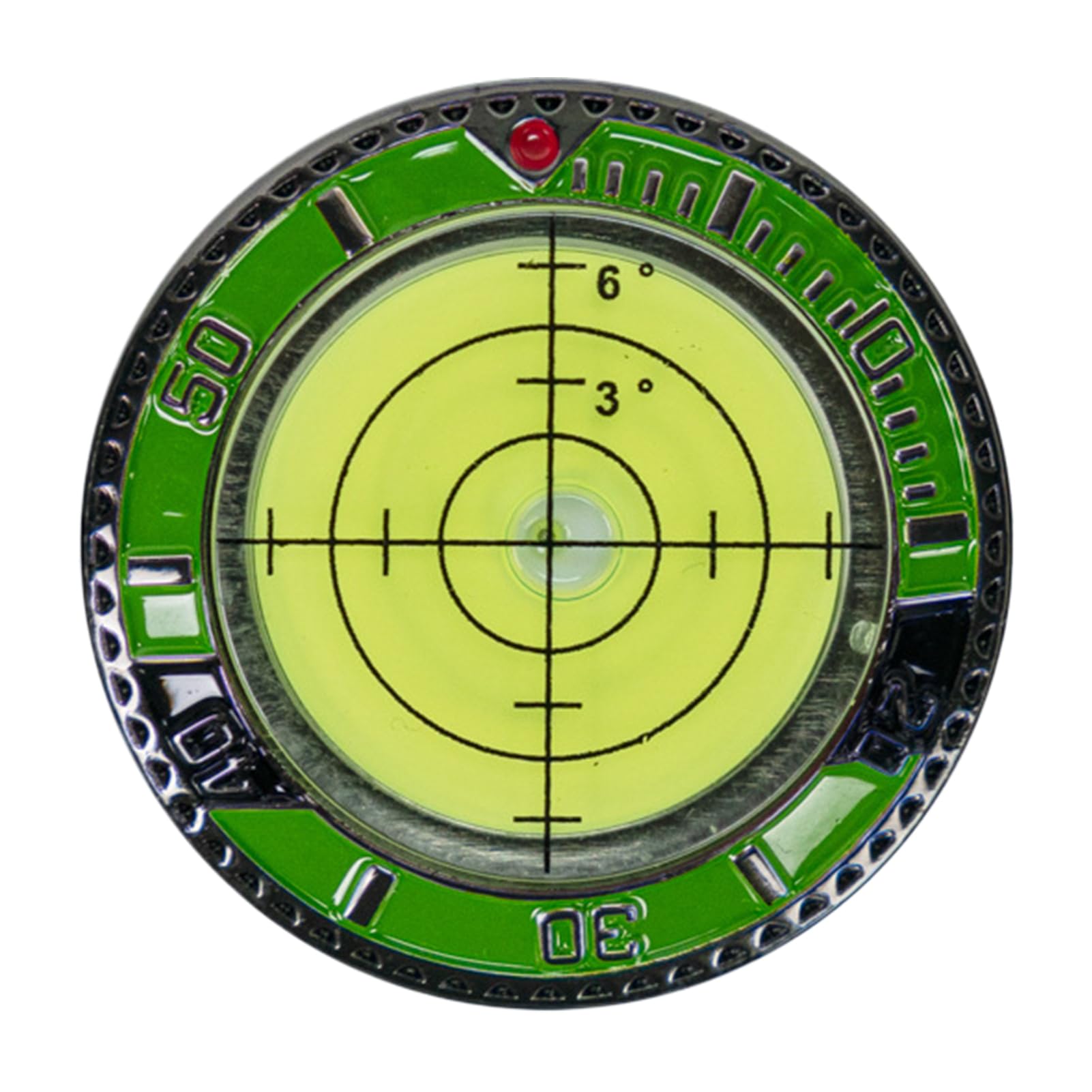 Grüner Leser, Ballmarker, Doppelseitiges Green Reader Golf-Putting-Tool, Lesehilfe für präzise Grünmessungen auf Golf- und Fußballplätzen von Tewzafiya