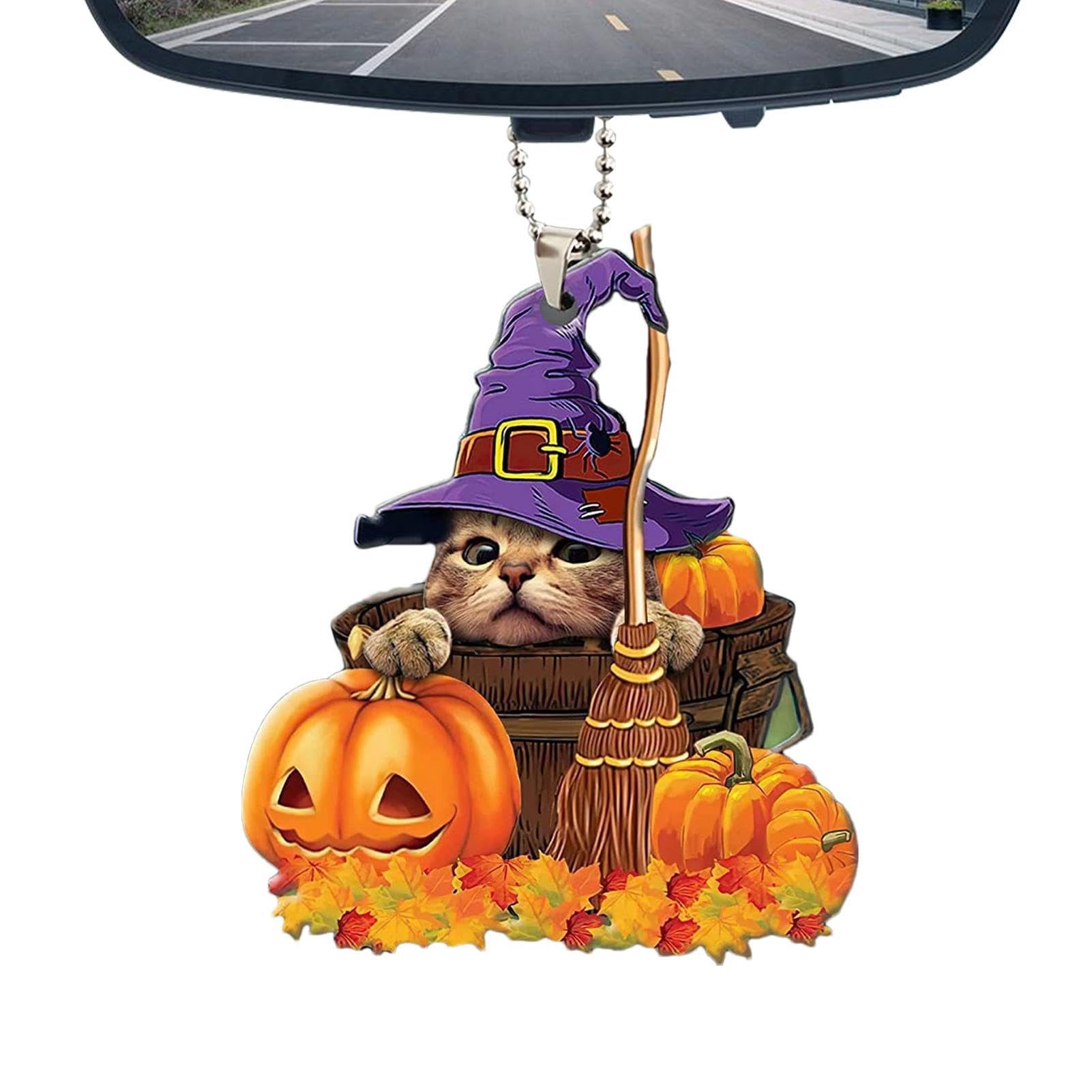 Halloween Autozubehör,Süßer Autoanhänger - Tier-Cartoon-Autozubehör | Niedlicher Auto-Anhänger, Fahrzeug-Ornament für Türgriffe, Fenster, Bäume von Tewzafiya