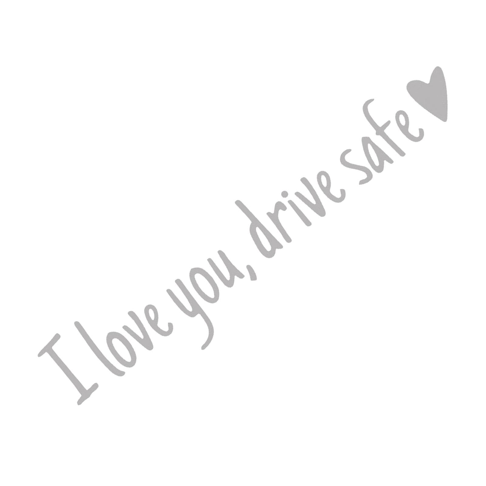 „I Love You Drive Safe“-Aufkleber, „Drive Safe“-Aufkleber,Aufkleber „I Love You Drive Safe Rear View“ | Wasserdichter Miniatur-Autoaufkleber, Auto-Dekoration für Freundin, Freund von Tewzafiya