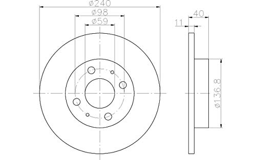 2x TEXTAR 92061103 Bremsscheiben vorne von Textar