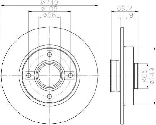 TEXTAR 92202103 Bremsscheibe von Textar