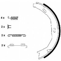 Bremsbackensatz, Feststellbremse TEXTAR 91066900 von Textar