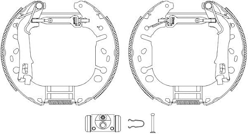 TEXTAR Bremsbackensatz, Shoe Kit Pro, 84065402 von Textar