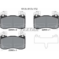 Bremsbelagsatz TEXTAR 2285801 von Textar