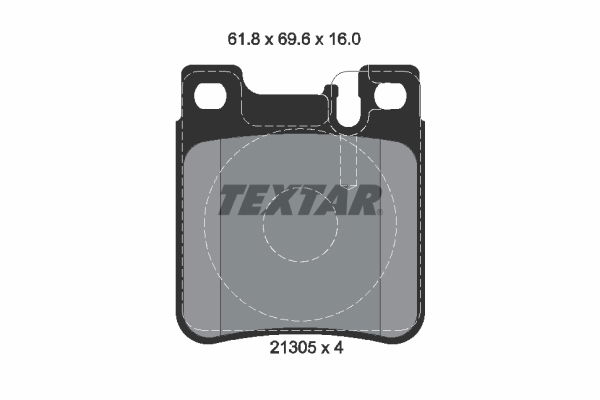 Bremsbelagsatz, Scheibenbremse Hinterachse Textar 2130503 von Textar