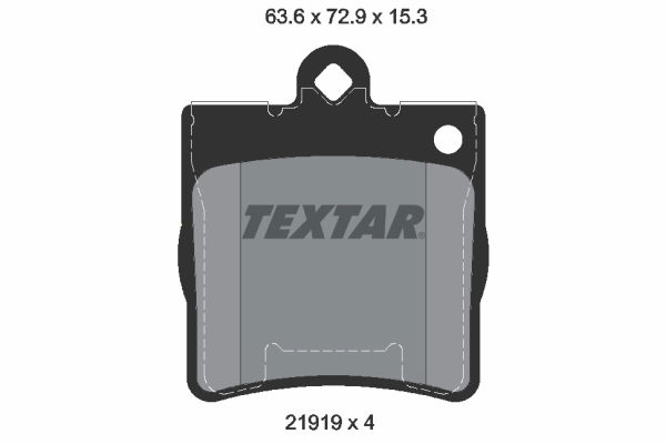 Bremsbelagsatz, Scheibenbremse Hinterachse Textar 2191901 von Textar