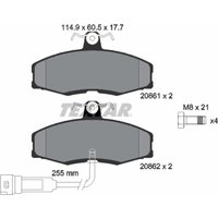 Bremsbelagsatz TEXTAR 2086109, Vorne von Textar