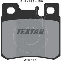 Bremsbelagsatz TEXTAR 2119701, Hinten von Textar