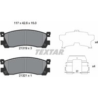 Bremsbelagsatz TEXTAR 2131903, Hinten von Textar