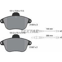 Bremsbelagsatz TEXTAR 2150401, Vorne von Textar