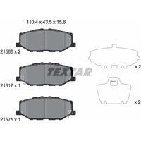 Bremsbelagsatz TEXTAR 2156801, Vorne von Textar