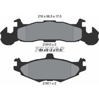 Bremsbelagsatz TEXTAR 2181001, Vorne von Textar