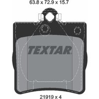 Bremsbelagsatz TEXTAR 2191903, Hinten von Textar