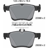 Bremsbelagsatz TEXTAR 2238801, Hinten von Textar