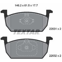 Bremsbelagsatz TEXTAR 2263101, Vorne von Textar