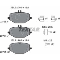 Bremsbelagsatz TEXTAR 2272301, Hinten von Textar