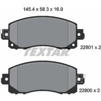 Bremsbelagsatz TEXTAR 2280001, Vorne von Textar