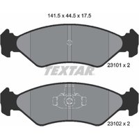 Bremsbelagsatz TEXTAR 2310101, Vorne von Textar
