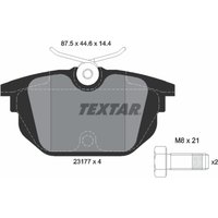 Bremsbelagsatz TEXTAR 2317703, Hinten von Textar