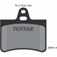 Bremsbelagsatz TEXTAR 2330501, Hinten von Textar