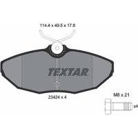 Bremsbelagsatz TEXTAR 2342401, Hinten von Textar