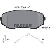 Bremsbelagsatz TEXTAR 2351505, Vorne von Textar