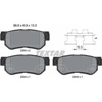 Bremsbelagsatz TEXTAR 2354306, Hinten von Textar