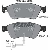 Bremsbelagsatz TEXTAR 2389601, Vorne von Textar