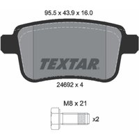 Bremsbelagsatz TEXTAR 2469204, Hinten von Textar