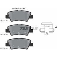 Bremsbelagsatz TEXTAR 2533707, Hinten von Textar