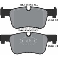 Bremsbelagsatz TEXTAR 2550601, Vorne von Textar