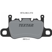 Bremsbelagsatz TEXTAR 2551203, Hinten von Textar