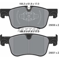 Bremsbelagsatz TEXTAR 2583601, Vorne von Textar