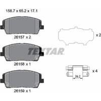 Bremsbelagsatz TEXTAR 2615701, Vorne von Textar