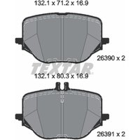 Bremsbelagsatz TEXTAR 2639001, Hinten von Textar