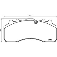 Bremsbelagsatz TEXTAR 2920201 von Textar