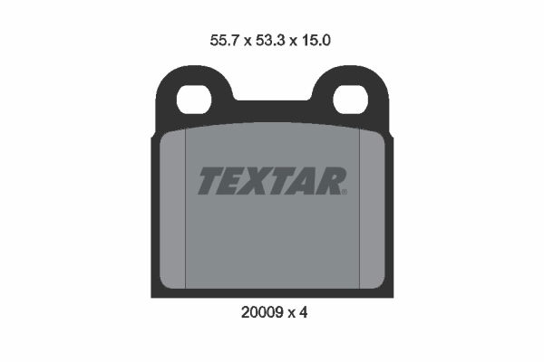 Bremsbelagsatz, Scheibenbremse Textar 2000906 von Textar