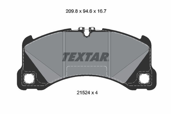 Bremsbelagsatz, Scheibenbremse Vorderachse Textar 2152401 von Textar