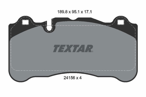 Bremsbelagsatz, Scheibenbremse Vorderachse Textar 2415601 von Textar