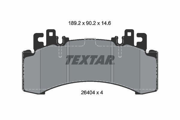 Bremsbelagsatz, Scheibenbremse Vorderachse Textar 2640401 von Textar