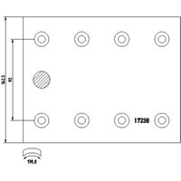 Bremsbackenbelag TEXTAR 1723802 von Textar