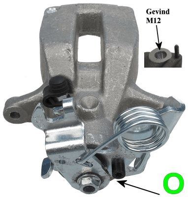 Bremssattel Hinterachse rechts Textar 38202800 von Textar