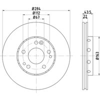 Bremsscheibe TEXTAR 92060300 vorne, belüftet, 1 Stück von Textar