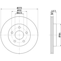 Bremsscheibe TEXTAR 92092500 hinten, belüftet, 1 Stück von Textar