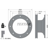 Bremsscheibe TEXTAR 93127400 vorne, belüftet, 1 Stück von Textar