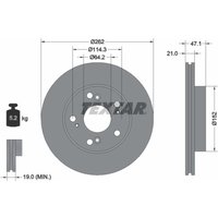 Bremsscheibe TEXTAR 92175803 von Textar