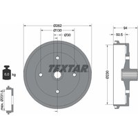 Bremstrommel TEXTAR 94004700 von Textar